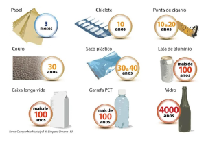 tempo de decomposição